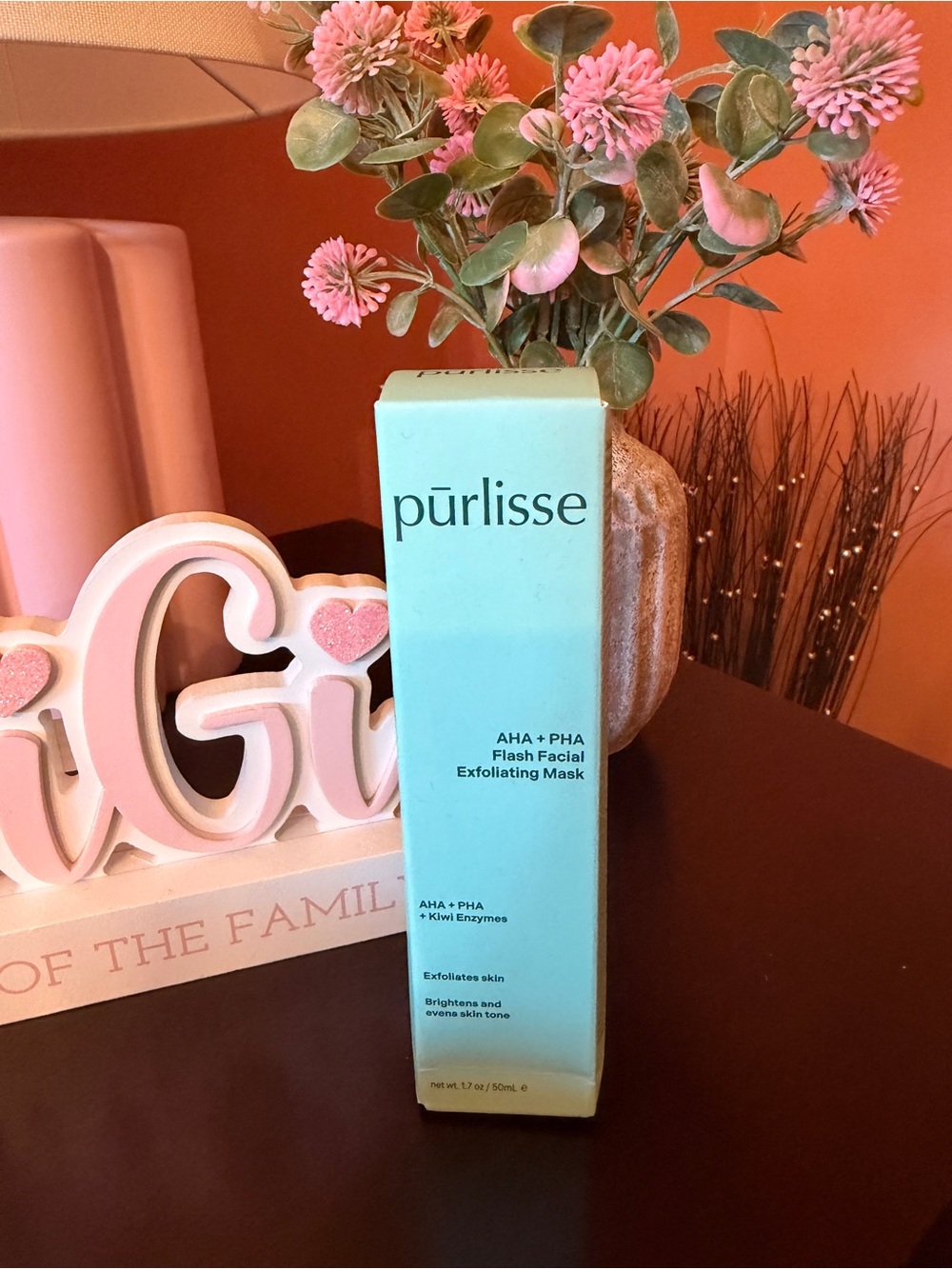 purlisse Mint Green AHA + PHA Flash Facial Exfoliating Mask